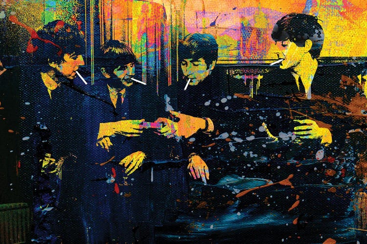 Smoking Beatles by The Pop Art Factory wall art