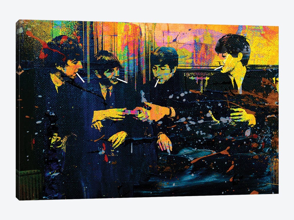Smoking Beatles by The Pop Art Factory 1-piece Canvas Art Print