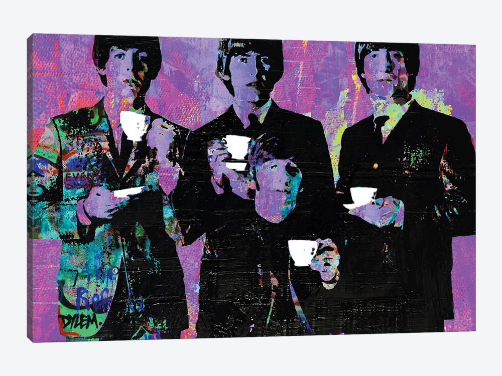 Tea Time For Beatles by The Pop Art Factory 1-piece Canvas Artwork