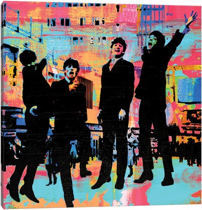 The Beatles Jump Canvas Art Print - The Pop Art Factory