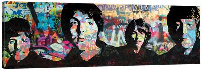 Urban Beatles Graffiti Canvas Art Print - The Pop Art Factory
