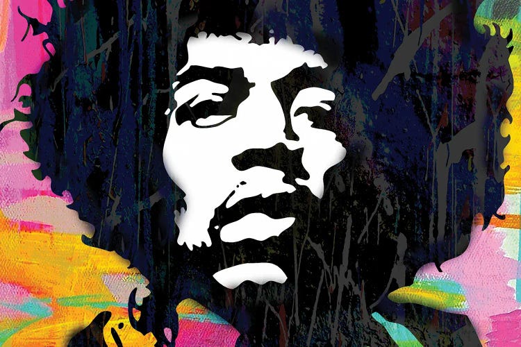 Inspired By Hendrix by The Pop Art Factory wall art