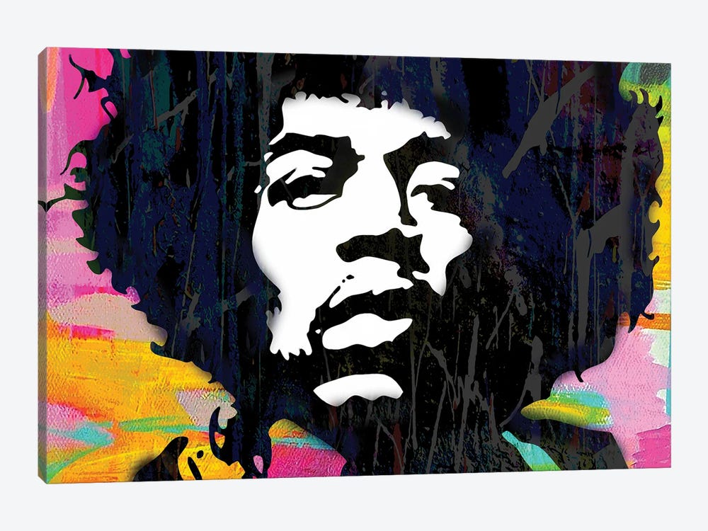 Inspired By Hendrix by The Pop Art Factory 1-piece Art Print