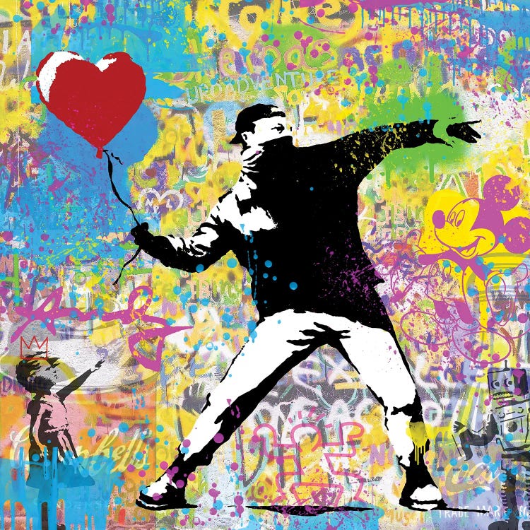 Balloon Thrower Graffiti Street Art