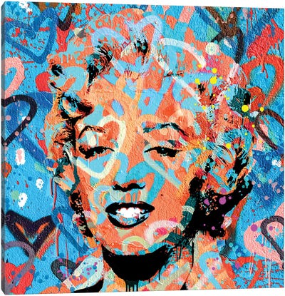 Marilyn All Of My Love Pop Art Canvas Art Print - The Pop Art Factory