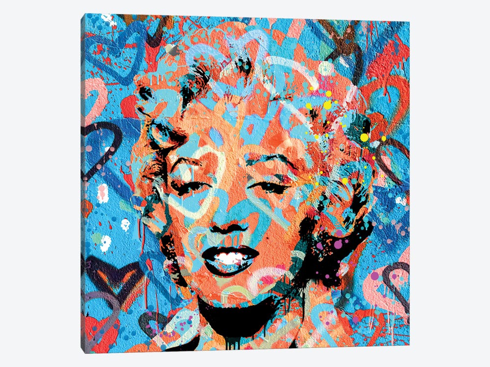 Marilyn All Of My Love Pop Art by The Pop Art Factory 1-piece Art Print