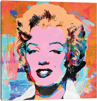Marilyn Poppy Sunset Pop Art Canvas Art Print - The Pop Art Factory