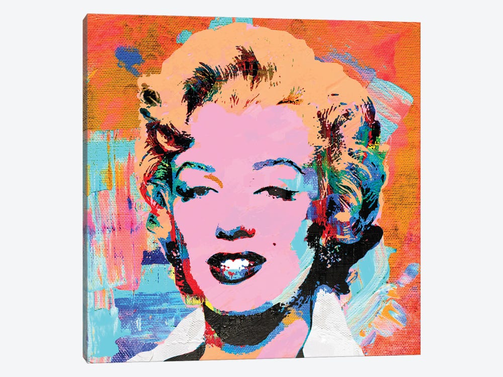 Marilyn Poppy Sunset Pop Art by The Pop Art Factory 1-piece Canvas Art