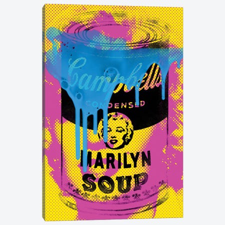 Marilyn Soup Pop Art Canvas Print #PAF288} by The Pop Art Factory Canvas Art