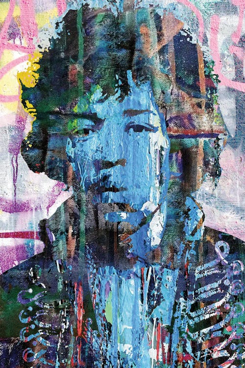 Inspired By Hendrix Graffiti by The Pop Art Factory wall art