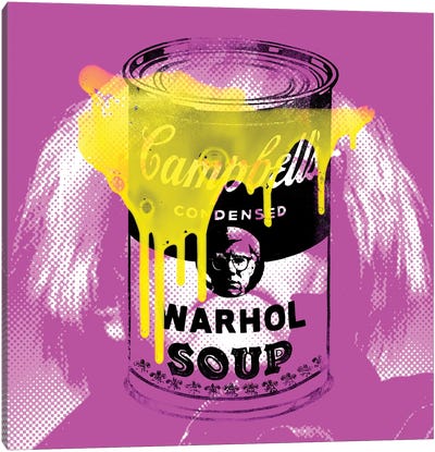 Warhol Soup Pop Art Canvas Art Print - Foodie