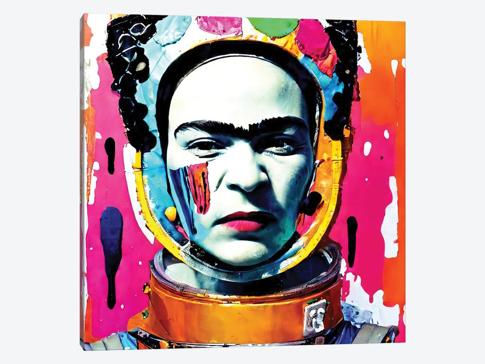 Celestial Frida In Spacesuit by The Pop Art Factory 1-piece Art Print
