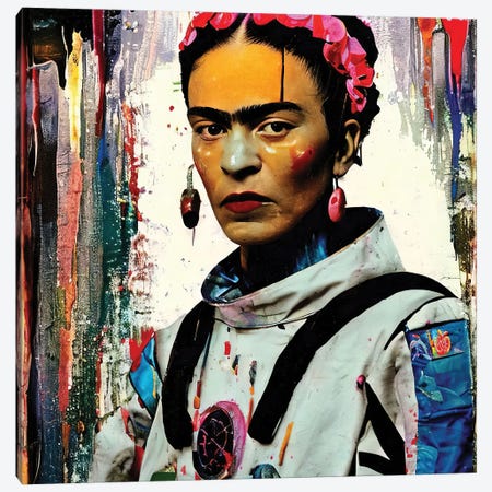 Frida Ready For Ascent Canvas Print #PAF294} by The Pop Art Factory Canvas Artwork