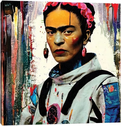 Frida Ready For Ascent Canvas Art Print - The Pop Art Factory