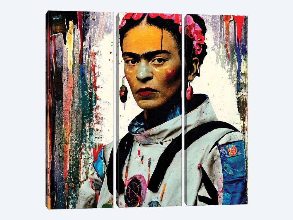 Frida Ready For Ascent by The Pop Art Factory 3-piece Canvas Wall Art