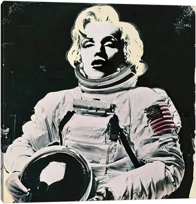 Marilyn 3-2-1 Blastoff Canvas Art Print - The Pop Art Factory