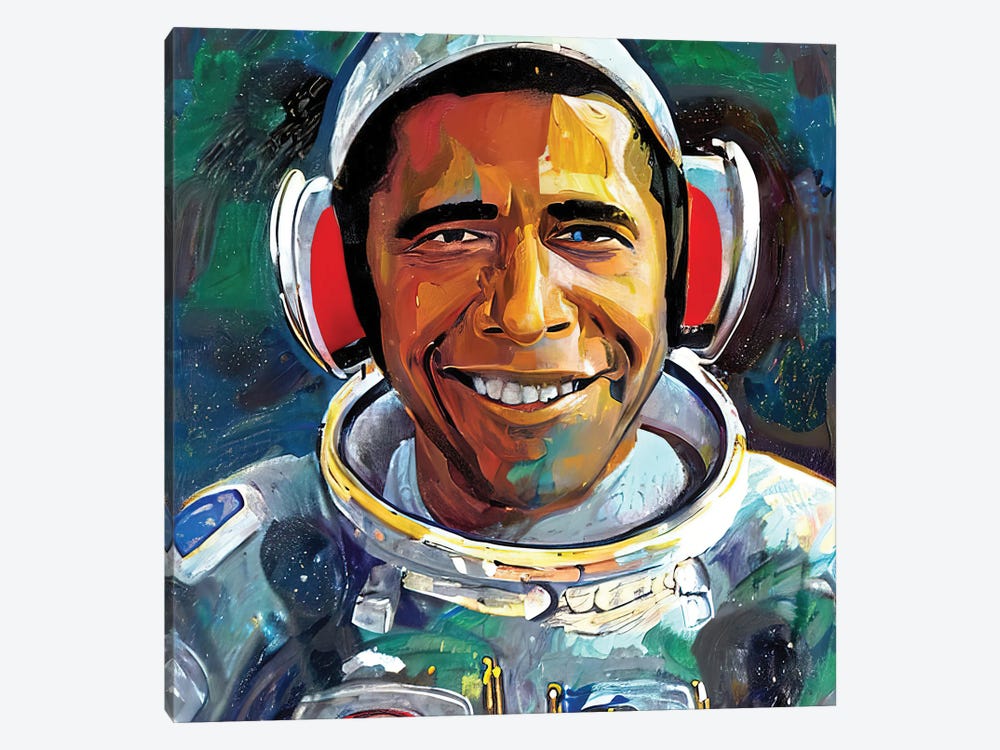 Obamanaut by The Pop Art Factory 1-piece Canvas Print