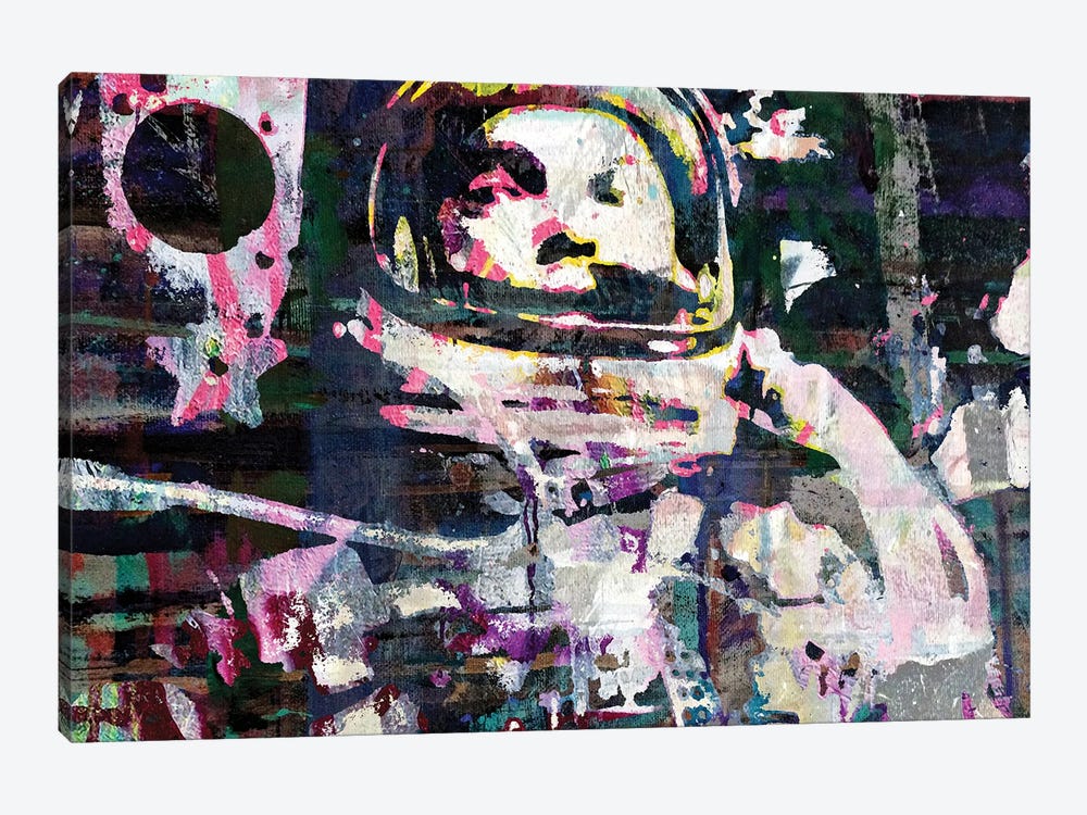 John Glenn NASA Astronaut by The Pop Art Factory 1-piece Canvas Art Print