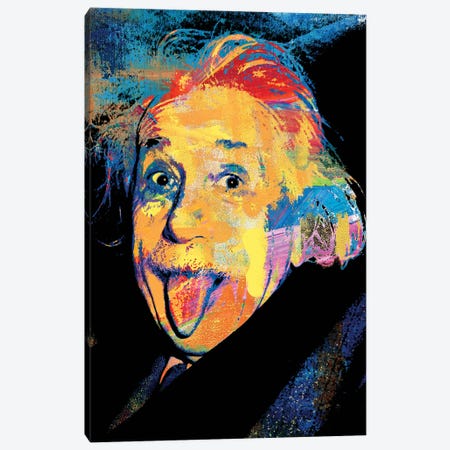 Albert Einstein Canvas Print #PAF2} by The Pop Art Factory Canvas Print