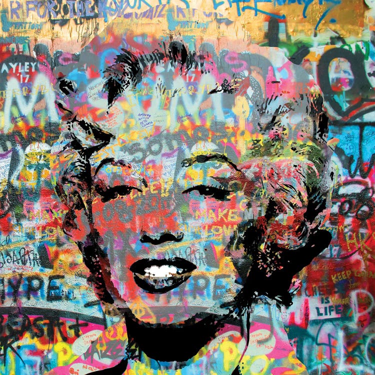 Marilyn Graffiti Pop Art by The Pop Art Factory wall art