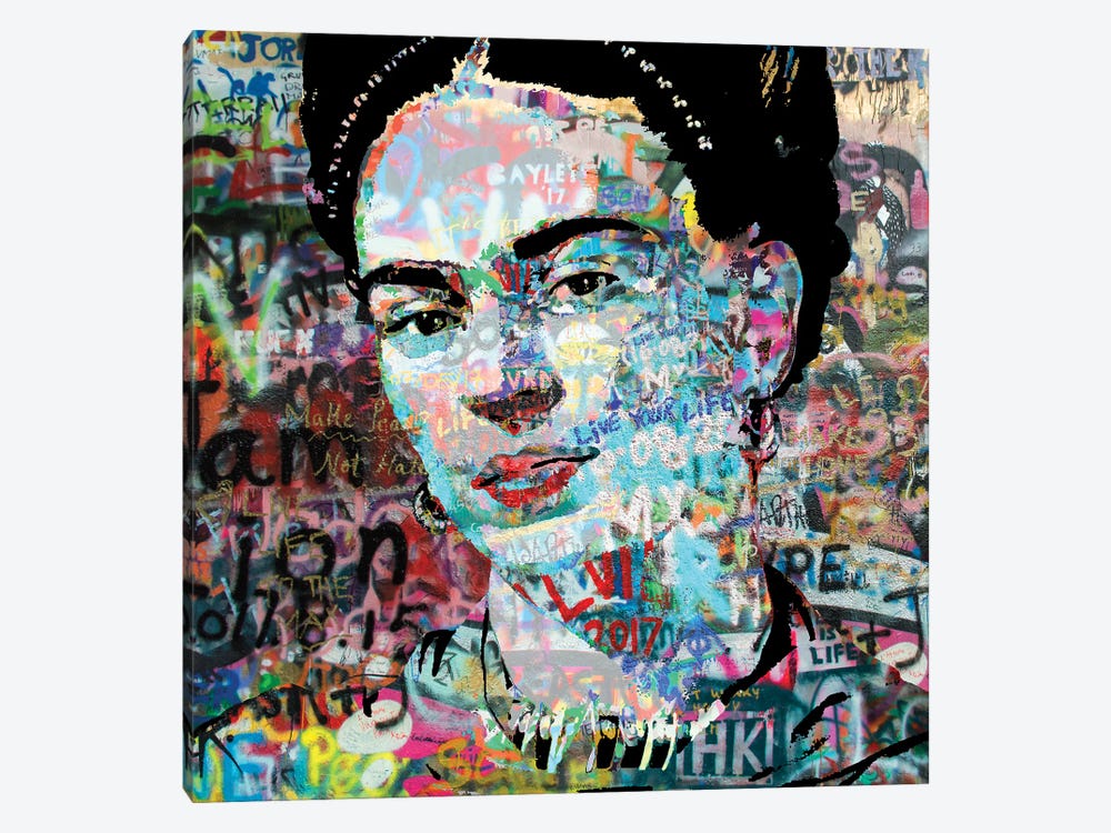 Frida Graffiti Pop Art by The Pop Art Factory 1-piece Art Print