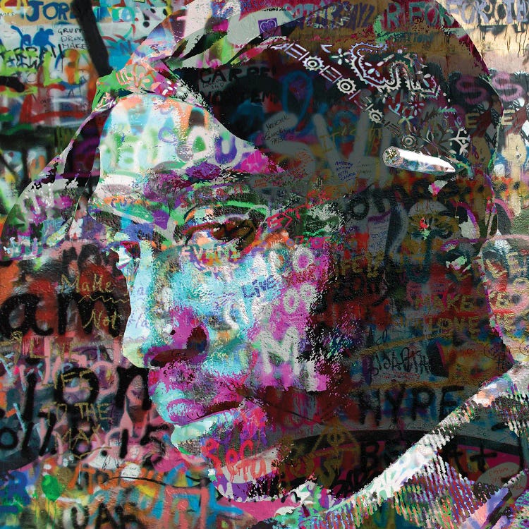 Tupac Graffiti Pop Art by The Pop Art Factory wall art