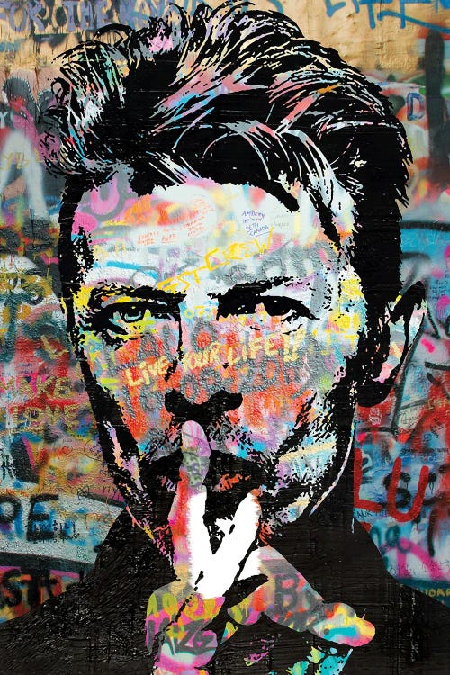 David Bowie Graffiti Pop Art