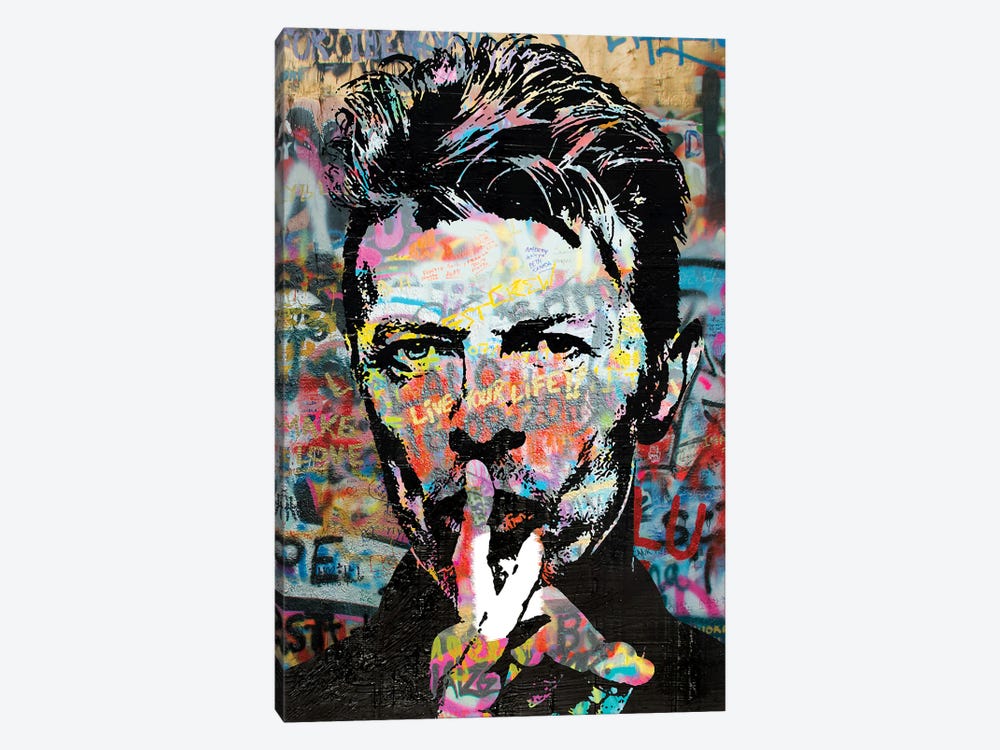 David Bowie Graffiti Pop Art by The Pop Art Factory 1-piece Art Print