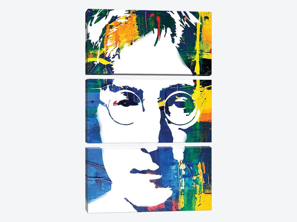 Inspired By Lennon by The Pop Art Factory 3-piece Canvas Print