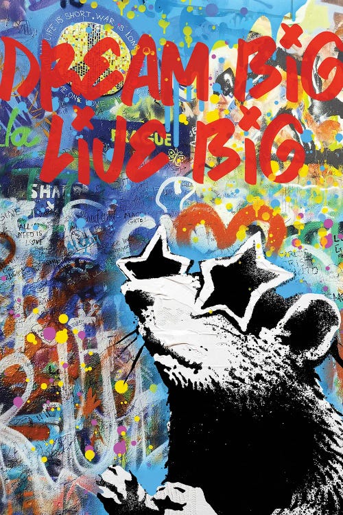 Dream Big Live Big by The Pop Art Factory wall art