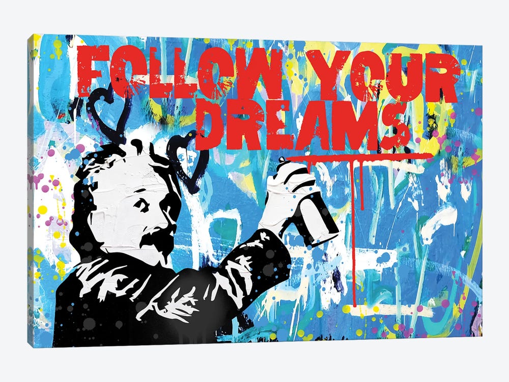 Follow Your Dreams by The Pop Art Factory 1-piece Canvas Artwork