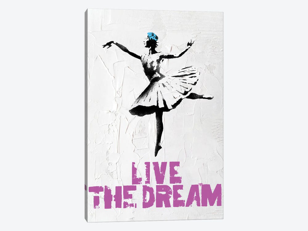 Live The Dream II by The Pop Art Factory 1-piece Canvas Print