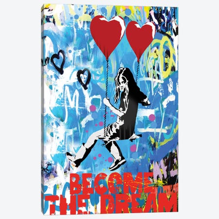 Become The Dream Canvas Print #PAF317} by The Pop Art Factory Art Print