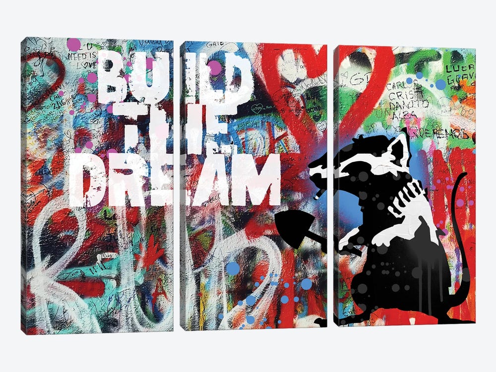 Build The Dream by The Pop Art Factory 3-piece Art Print