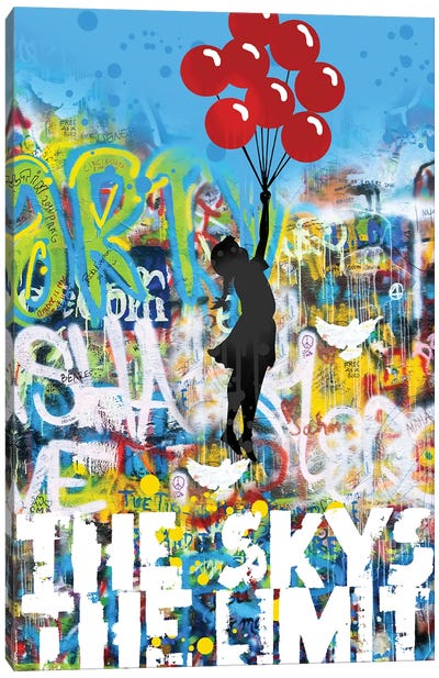 Sky's The Limit Canvas Art Print - Best Selling Street Art