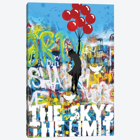 Sky's The Limit Canvas Print #PAF319} by The Pop Art Factory Canvas Wall Art