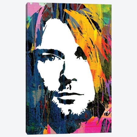 Nirvana Kurt Canvas Print #PAF31} by The Pop Art Factory Canvas Art Print