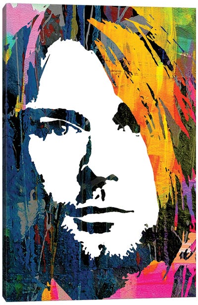 Nirvana Kurt Canvas Art Print - Similar to Andy Warhol
