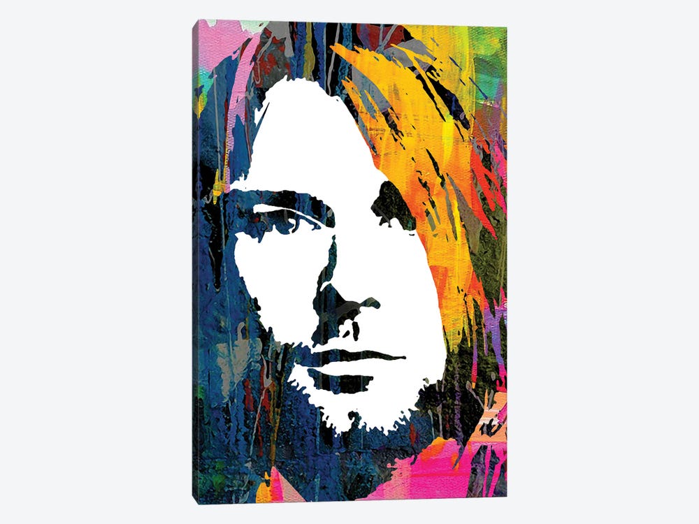 Nirvana Kurt by The Pop Art Factory 1-piece Canvas Artwork