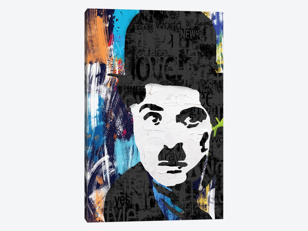 Charlie Chaplin The Tramp by The Pop Art Factory 1-piece Canvas Art Print