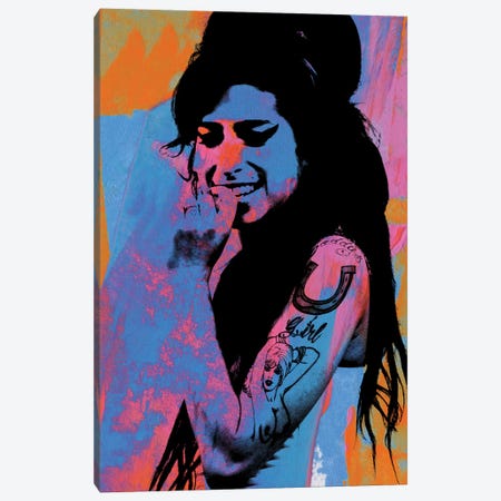 Amy Winehouse Canvas Print #PAF324} by The Pop Art Factory Canvas Art