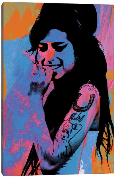 Amy Winehouse Canvas Art Print - The Pop Art Factory