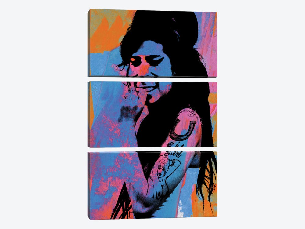 Amy Winehouse by The Pop Art Factory 3-piece Canvas Art