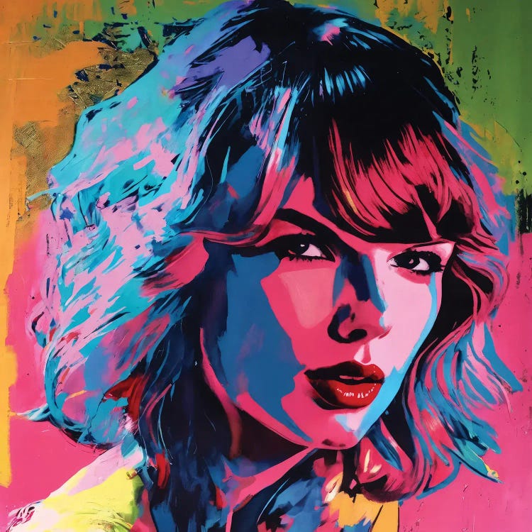 Taylor Swift Pop Art Portrait