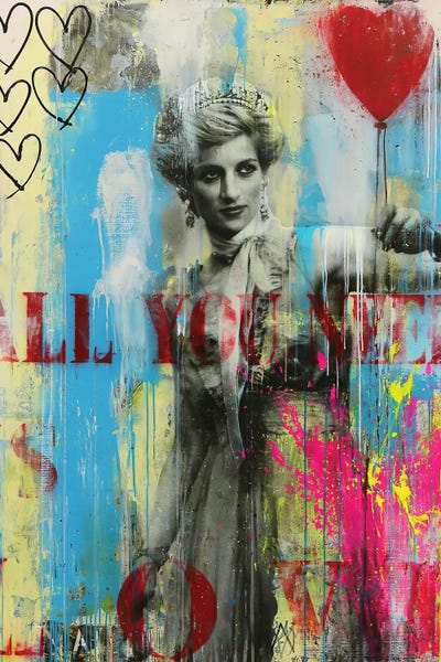 All Blues - Canvas Prints: All You Need Is Royalty by The Pop Art Factory