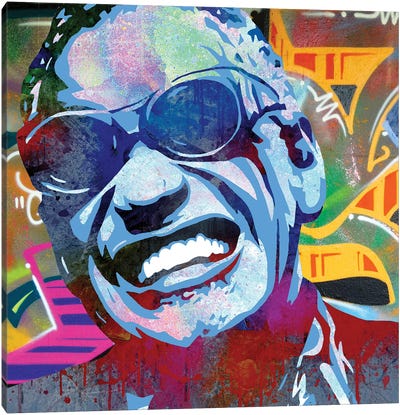 Inspired By Ray Canvas Art Print - Ray Charles
