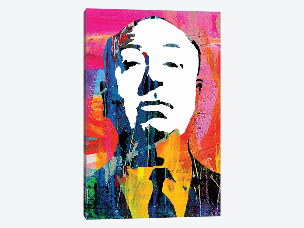 Alfred Hitchcock by The Pop Art Factory 1-piece Canvas Art Print