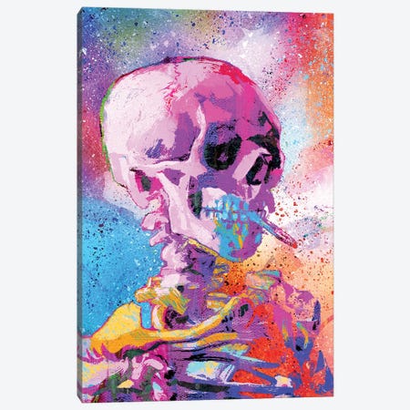 Skull Canvas Print #PAF40} by The Pop Art Factory Canvas Artwork