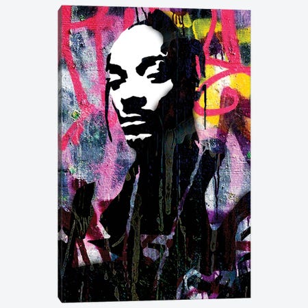 Inspired By Rapper Snoop Canvas Print #PAF41} by The Pop Art Factory Canvas Wall Art