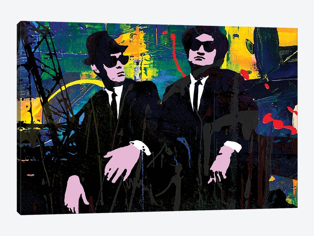 Jake And Elwood by The Pop Art Factory 1-piece Canvas Print